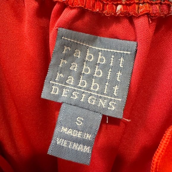 Rabbit rabbit rabbit Red Paisley Maxi Dress size small - Picture 5 of 5